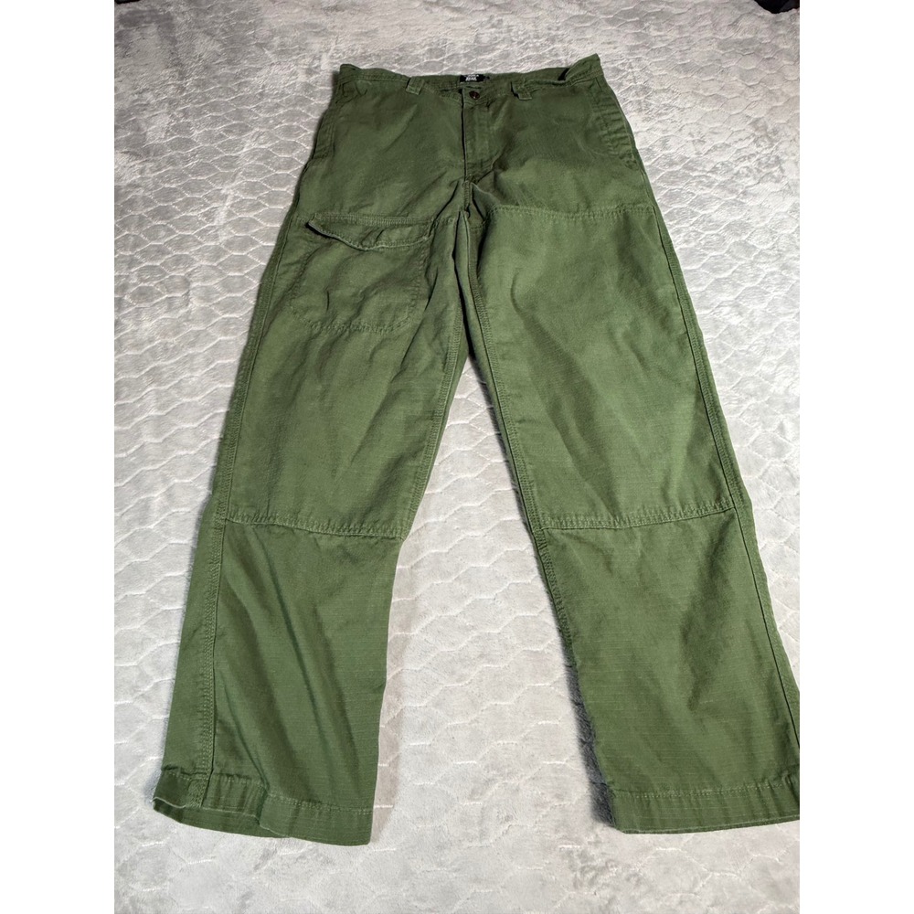 Vans Atiba Jefferson Double Knee Ripstop Skateboard Pants Olive Green 32x30
